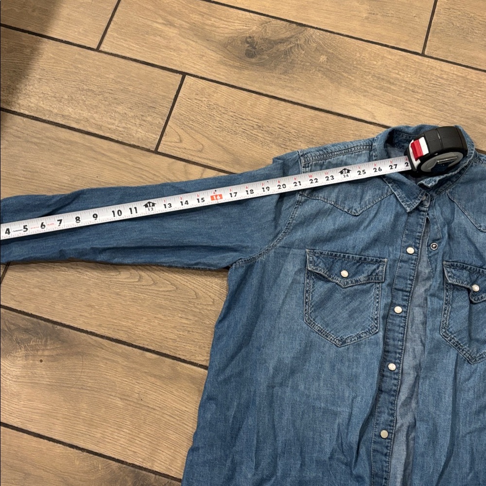 GAP Light Blue Denim Shirt XL - Picture 12 of 15